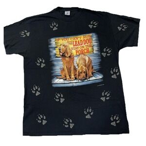 Vintage 1990s If You Cant Run With The Big Dogs‎ Stay On The Porch Shirt Mens XL